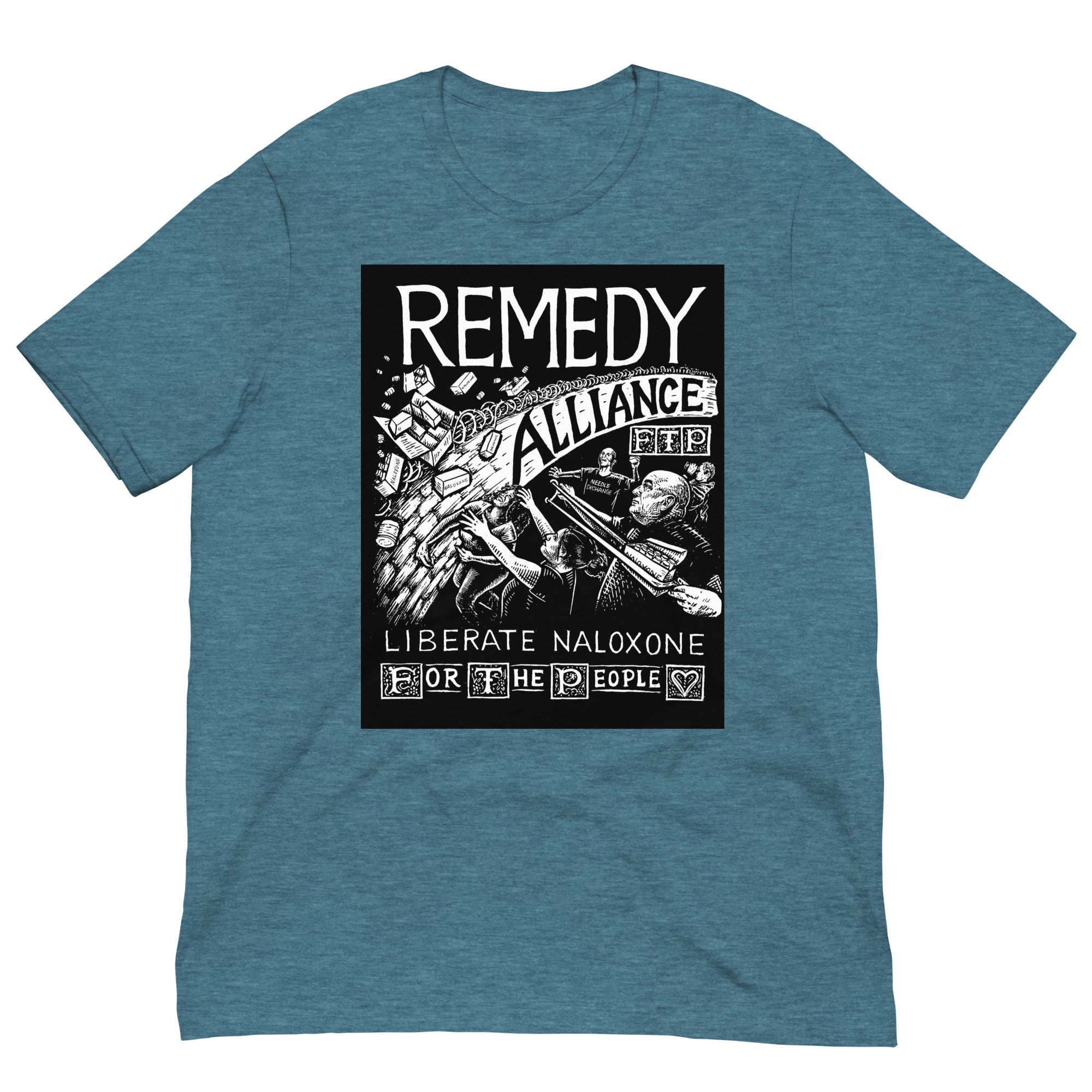 Liberate Naloxone t-shirt – Remedy Alliance / For The People